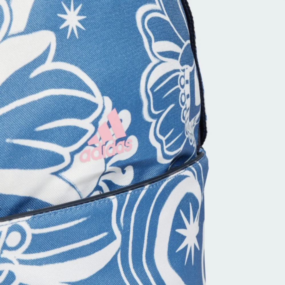 NWT FARM Rio Backpack Adidas Collaboration Botanical Print Blue And White